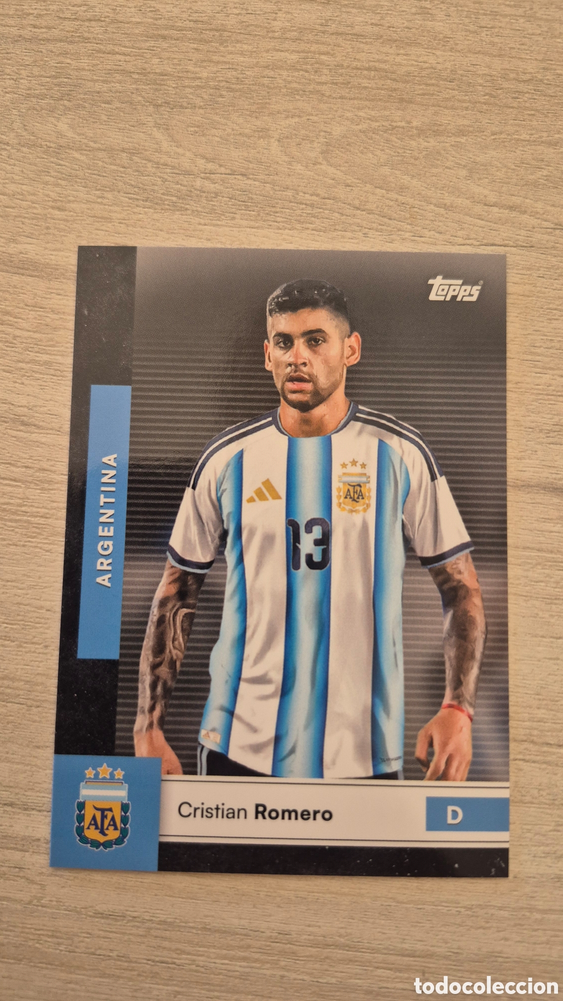Cromos de f&uacute;tbol: N&deg;2 Cristian Romero Team Set Argentina 2026