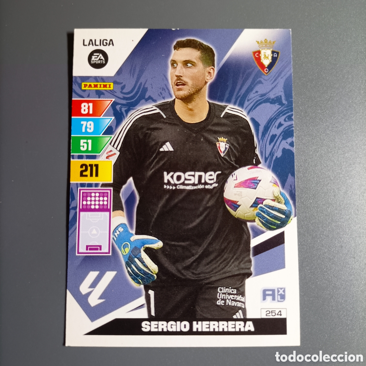 Cromos de f&uacute;tbol: ADRENALYN. LIGA 2023-2024 (OSASUNA) №254 SERGIO HERRERA