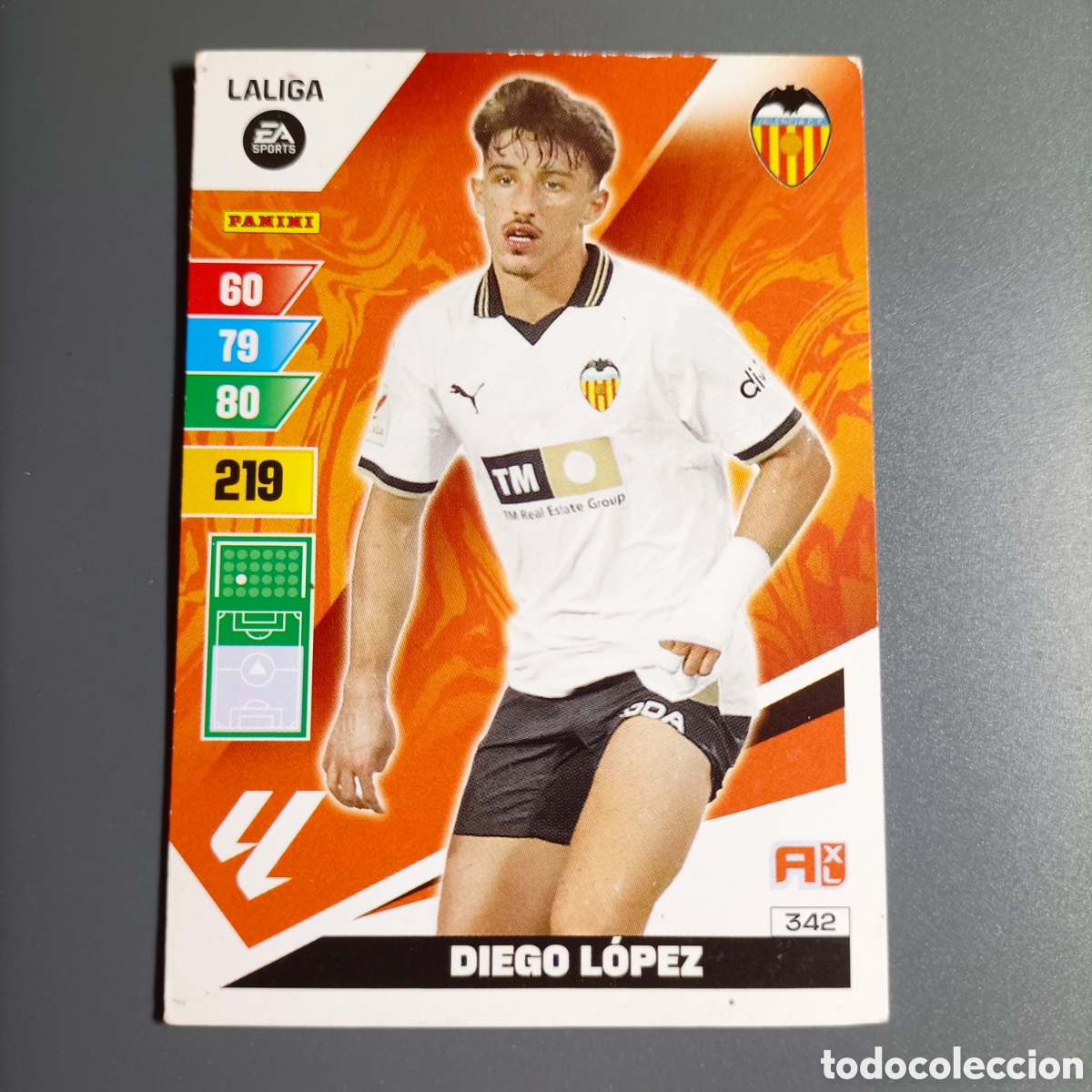 Cromos de f&uacute;tbol: ADRENALYN. LIGA 2023-2024 (VALENCIA) №342 DIEGO L&Oacute;PEZ