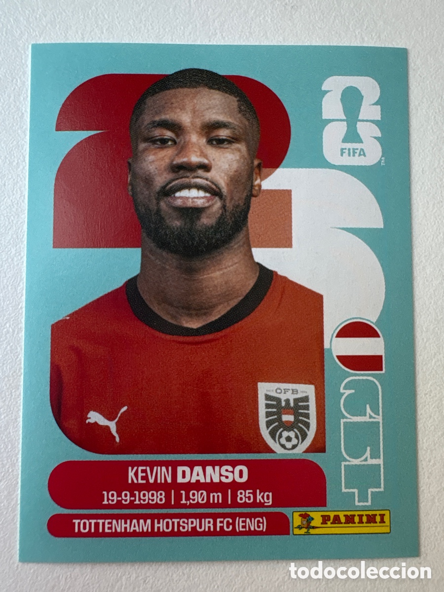 Cromos de f&uacute;tbol: Carta Kevin Danso Austria 5 Panini Mundial 2026