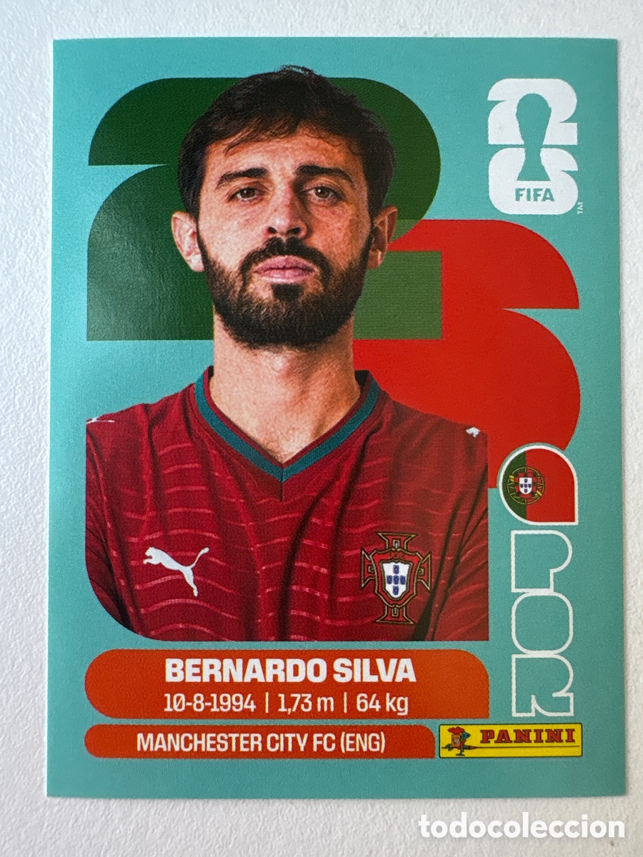 Cromos de f&uacute;tbol: Carta Bernardo Silva Portugal 9 Panini Mundial 2026