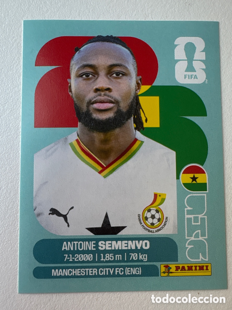 Cromos de f&uacute;tbol: Carta Antoine Smenyo Ghana 20 Panini Mundial 2026