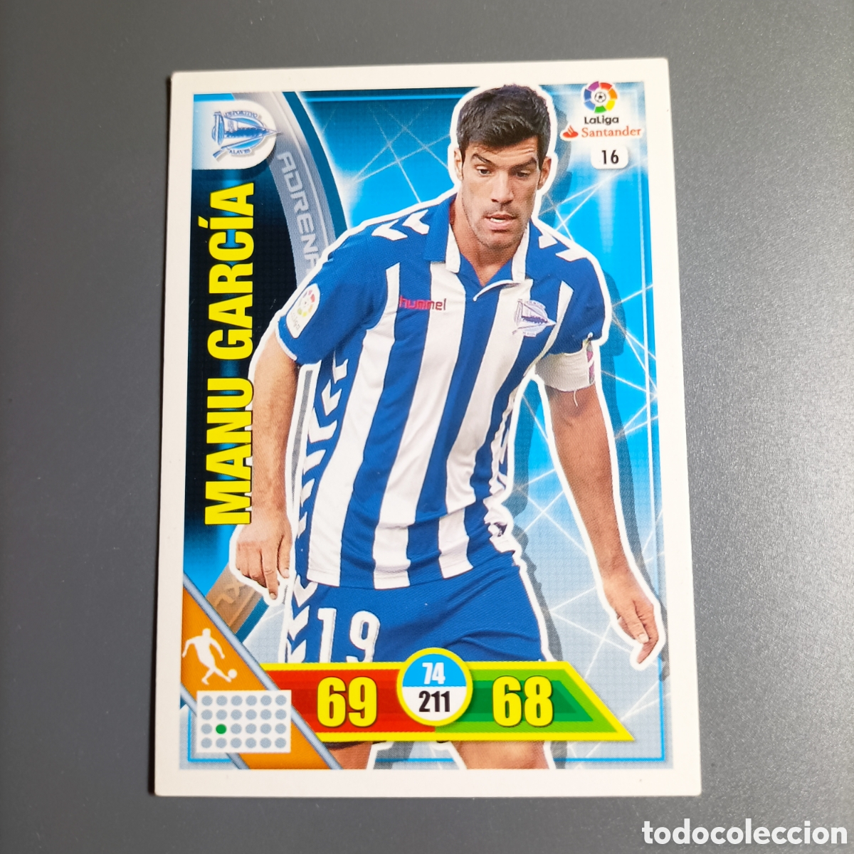 Cromos de f&uacute;tbol: ADRENALYN. LIGA 2016-2017 (ALAV&Eacute;S) №16 MANU GARC&Iacute;A