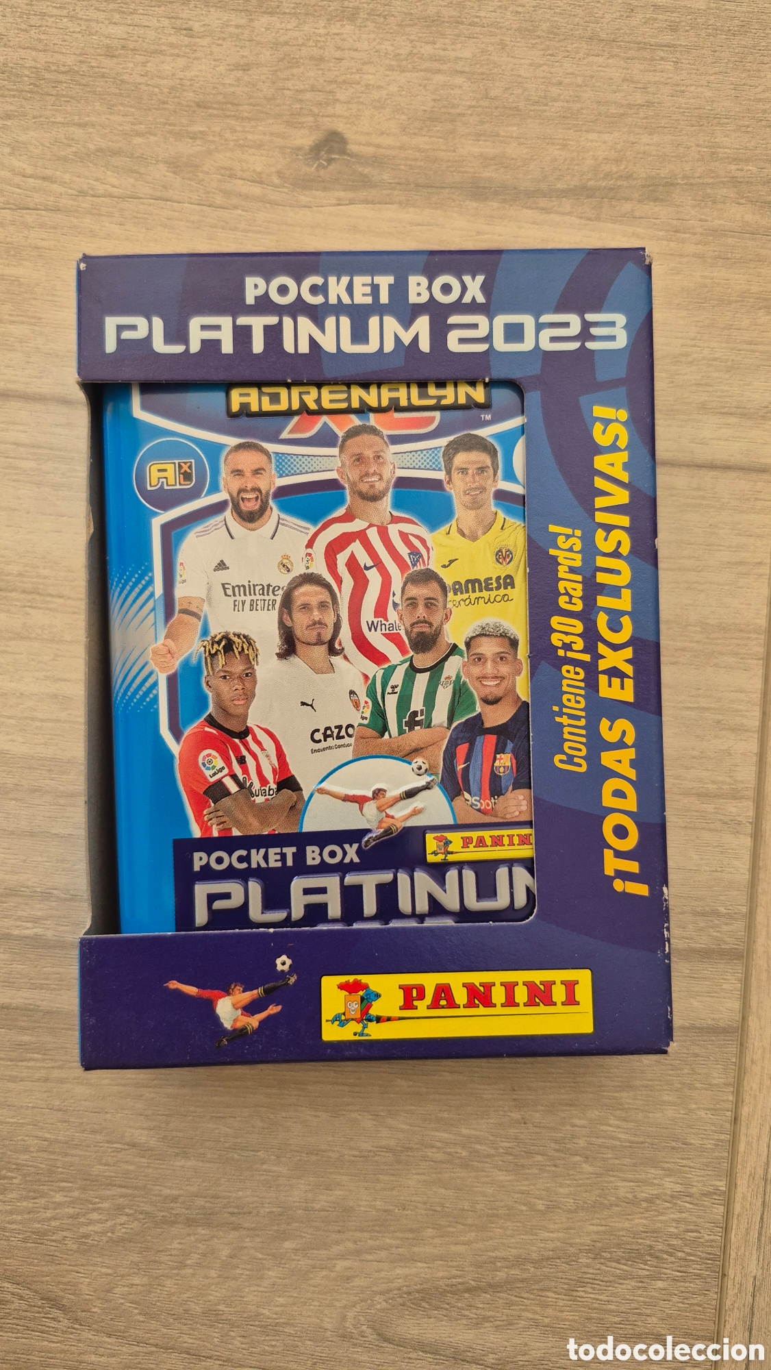 Cromos de f&uacute;tbol: Tin Pocket Box Platinum 2023 Adrenalyn 22/23