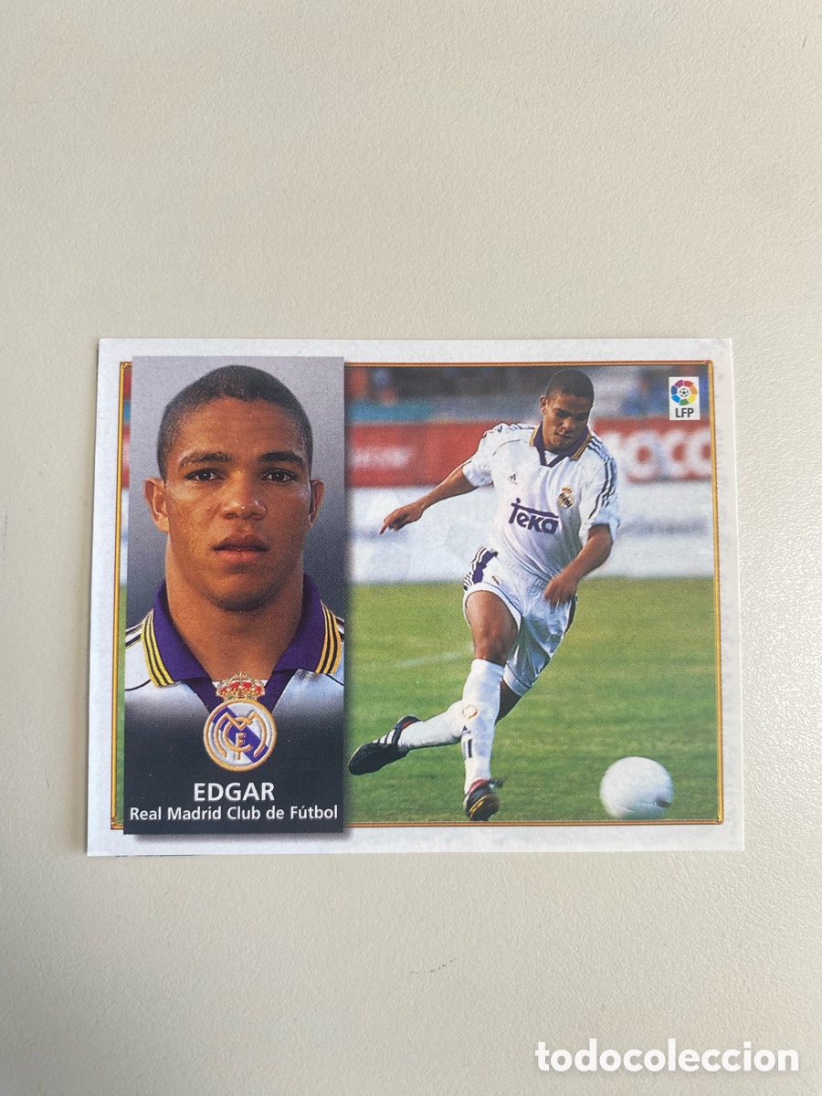 Cromos de f&uacute;tbol: Edgar fichaje 24 liga este 98 99 RECORTADO