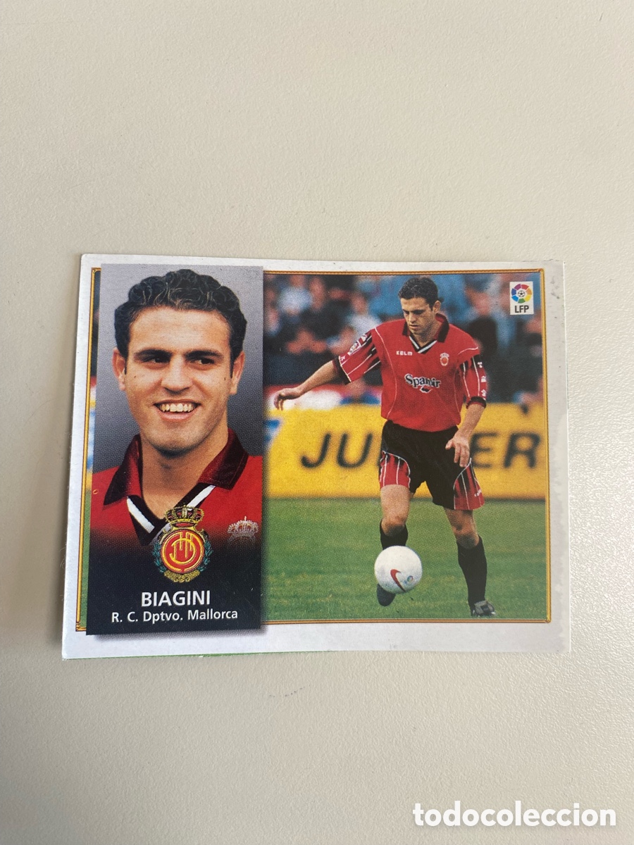 Cromos de f&uacute;tbol: Biagini fichaje 25 liga este 98 99 RECORTADO