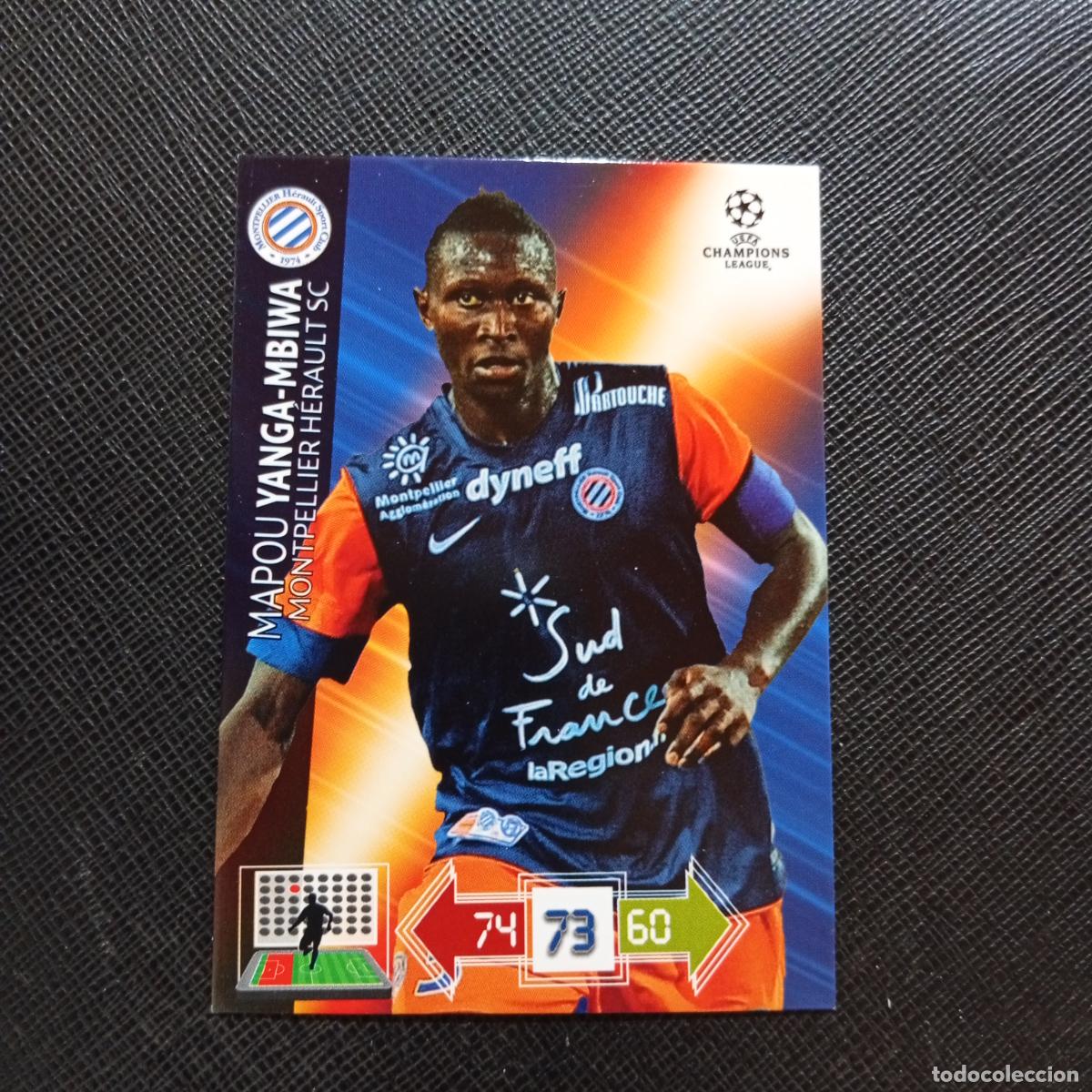 Cromos de f&uacute;tbol: YANGA MBIWA MONTPELLIER ADRENALYN CHAMPIONS LEAGUE 2012 2013 FUTBOL 12 13 - A206 PG39