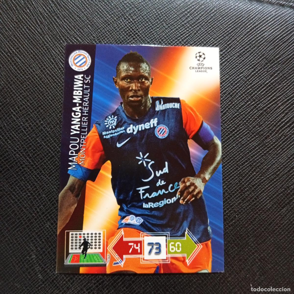 Cromos de f&uacute;tbol: YANGA MBIWA MONTPELLIER ADRENALYN CHAMPIONS LEAGUE 2012 2013 FUTBOL 12 13 - A206 PG41 B