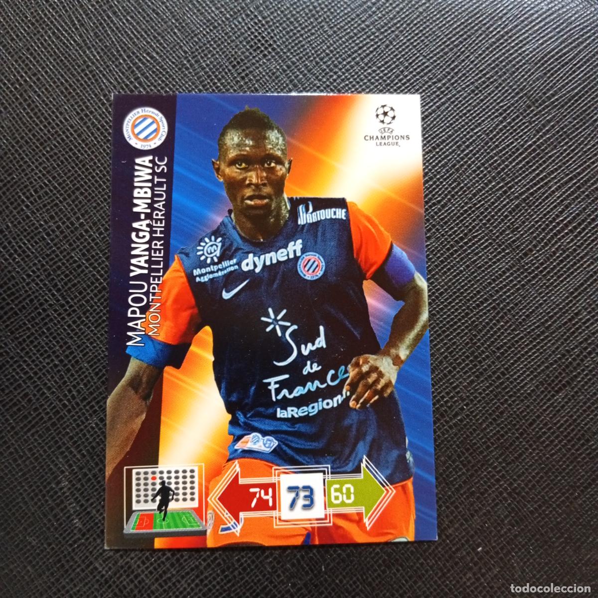 Cromos de f&uacute;tbol: YANGA MBIWA MONTPELLIER ADRENALYN CHAMPIONS LEAGUE 2012 2013 FUTBOL 12 13 - A206 PG42