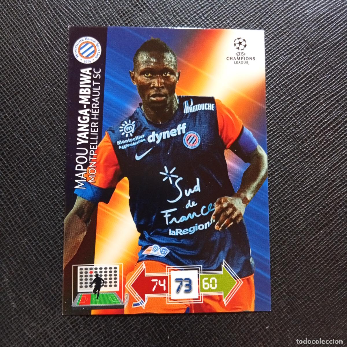 Cromos de f&uacute;tbol: YANGA MBIWA MONTPELLIER ADRENALYN CHAMPIONS LEAGUE 2012 2013 FUTBOL 12 13 - A206 PG42 B