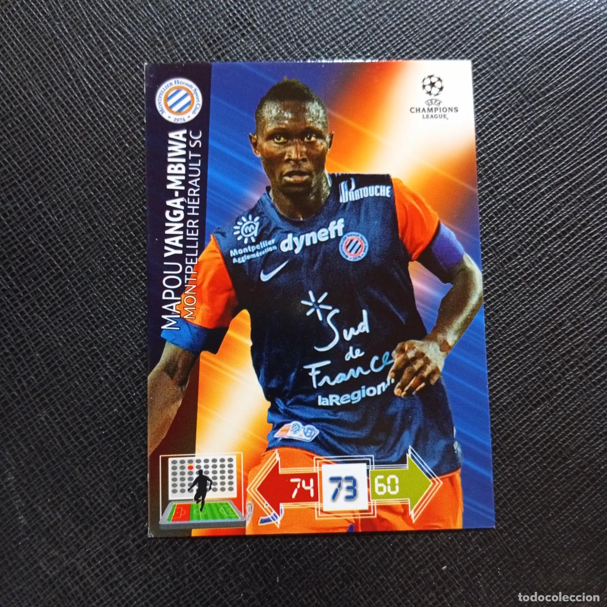 Cromos de f&uacute;tbol: YANGA MBIWA MONTPELLIER ADRENALYN CHAMPIONS LEAGUE 2012 2013 FUTBOL 12 13 - A206 PG42 C