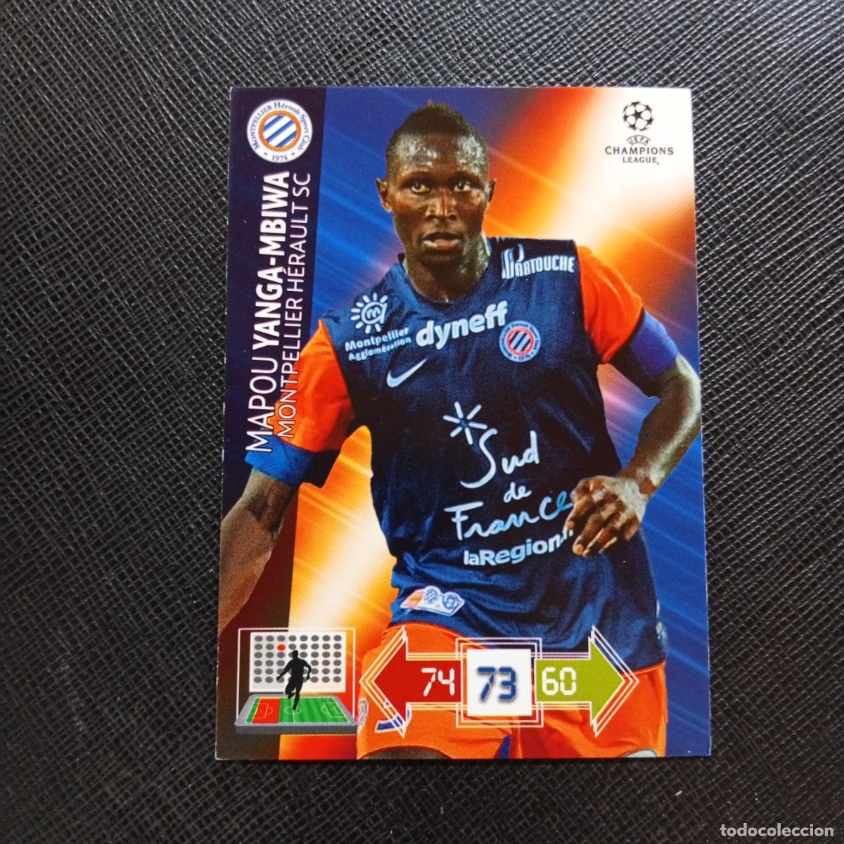 Cromos de f&uacute;tbol: YANGA MBIWA MONTPELLIER ADRENALYN CHAMPIONS LEAGUE 2012 2013 FUTBOL 12 13 - A206 PG43 B