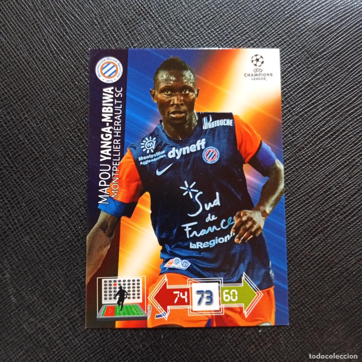 Cromos de f&uacute;tbol: YANGA MBIWA MONTPELLIER ADRENALYN CHAMPIONS LEAGUE 2012 2013 FUTBOL 12 13 - A206 PG43 C