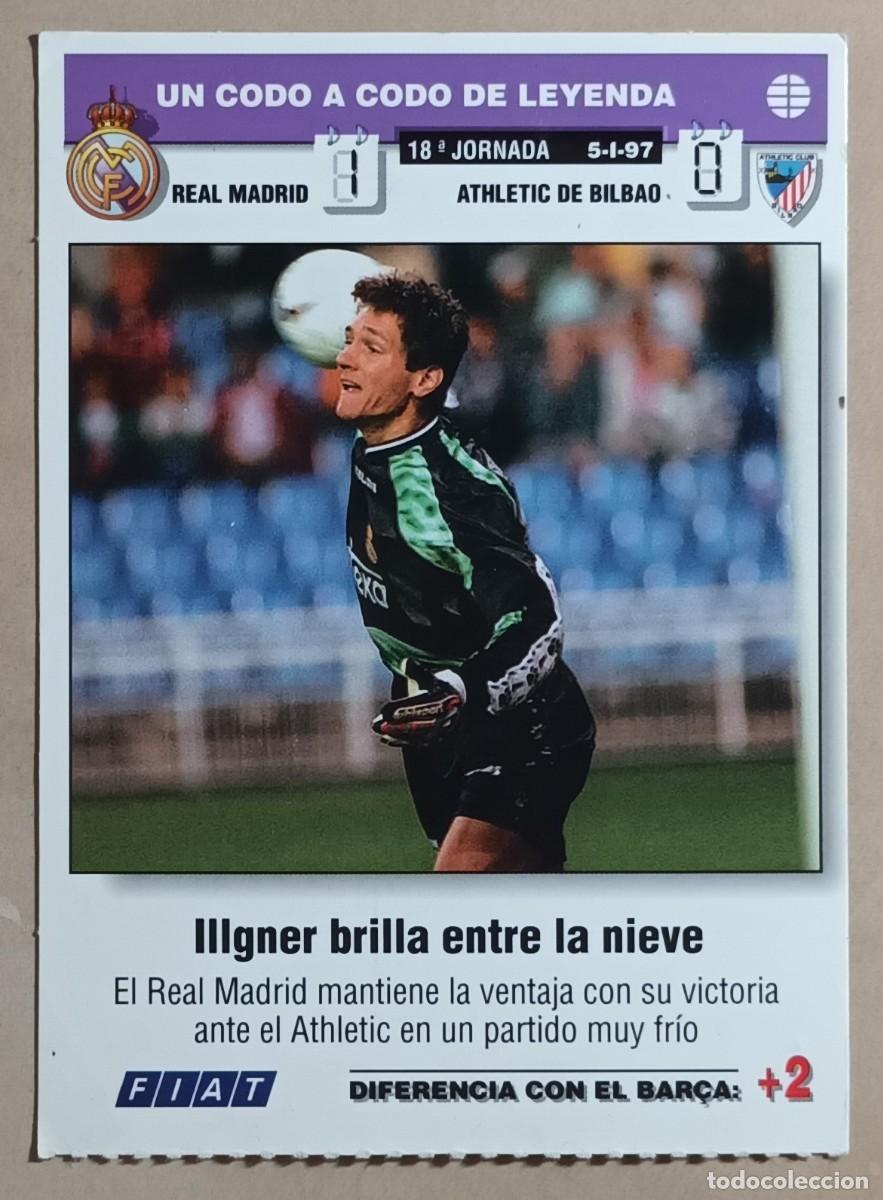 Figurine di Calcio: UN CODO A CODO DE LEYENDA 1996 1997 - REAL MADRID / ATHLETIC DE BILBAO - ILLGNER - 96 97