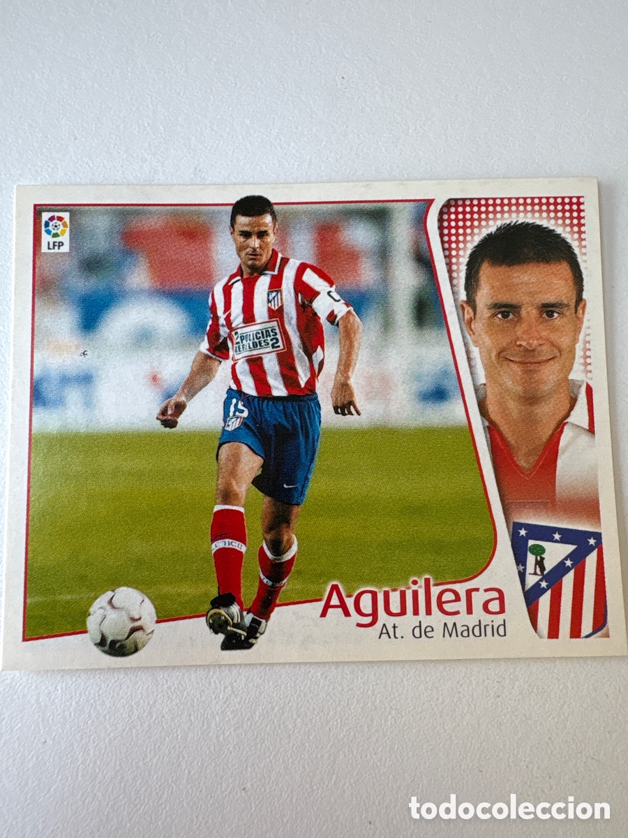 Cromos de f&uacute;tbol: Carta Aguilera Atl&eacute;tico de Madrid Liga Este 2004-05