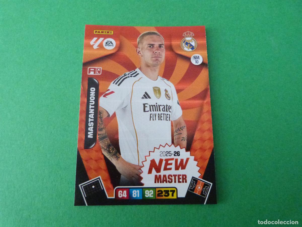 Cromos de f&uacute;tbol: TRADING CARD FUTBOL MASTANTUONO REAL MADRID C.F. N&ordm; NM 10 LIGA ADRENALYN XL 2025-2026/25-26 PANINI
