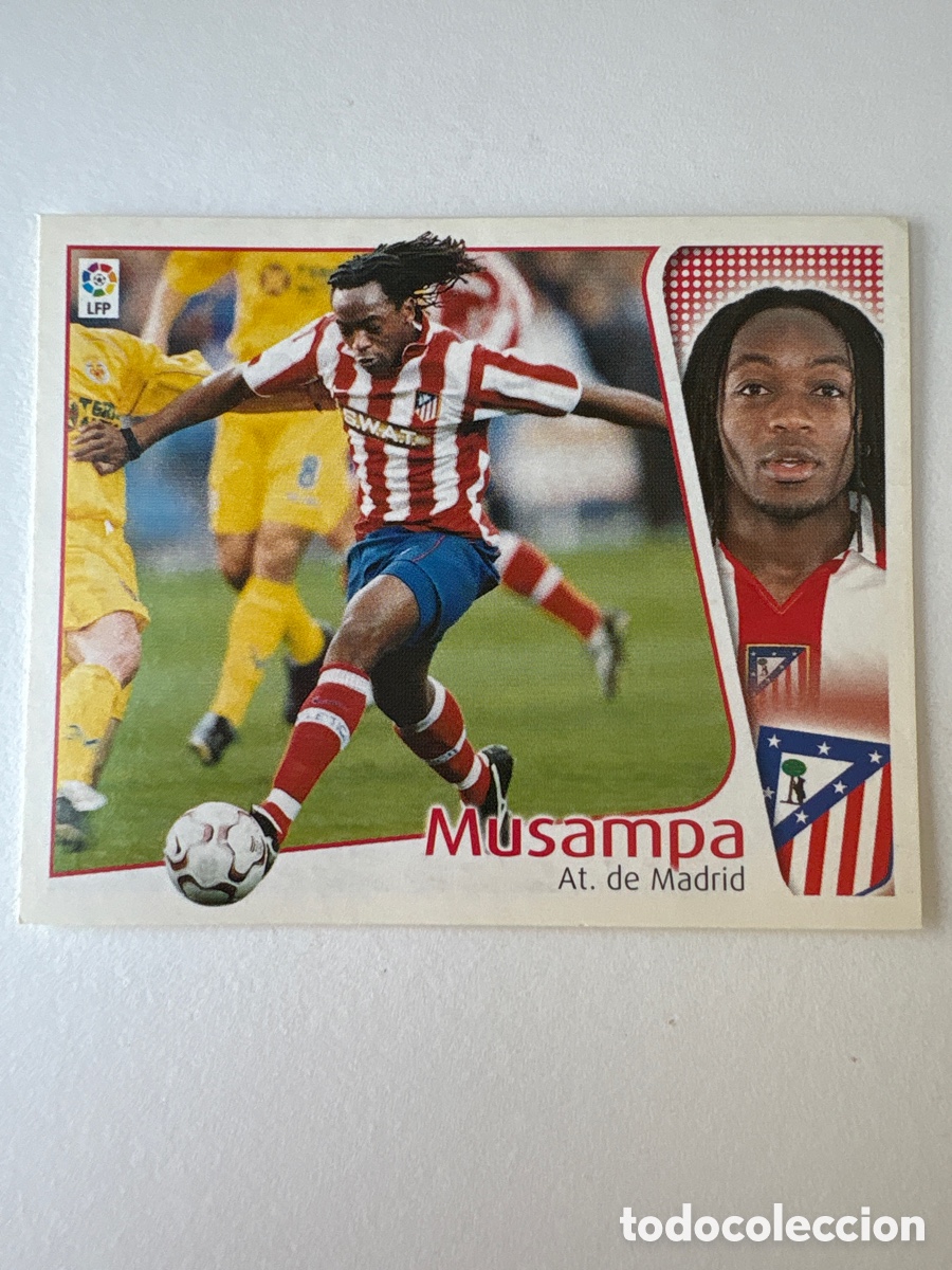 Cromos de f&uacute;tbol: Carta Musampa Atl&eacute;tico de Madrid Liga Este 2004-05