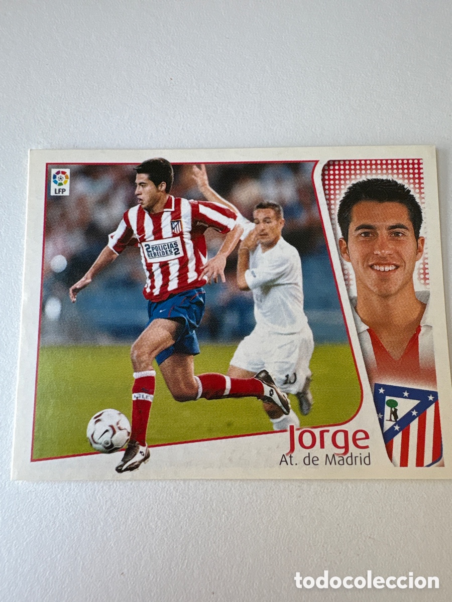Cromos de f&uacute;tbol: Carta Jorge Atl&eacute;tico De Madrid Liga Este 2004-05