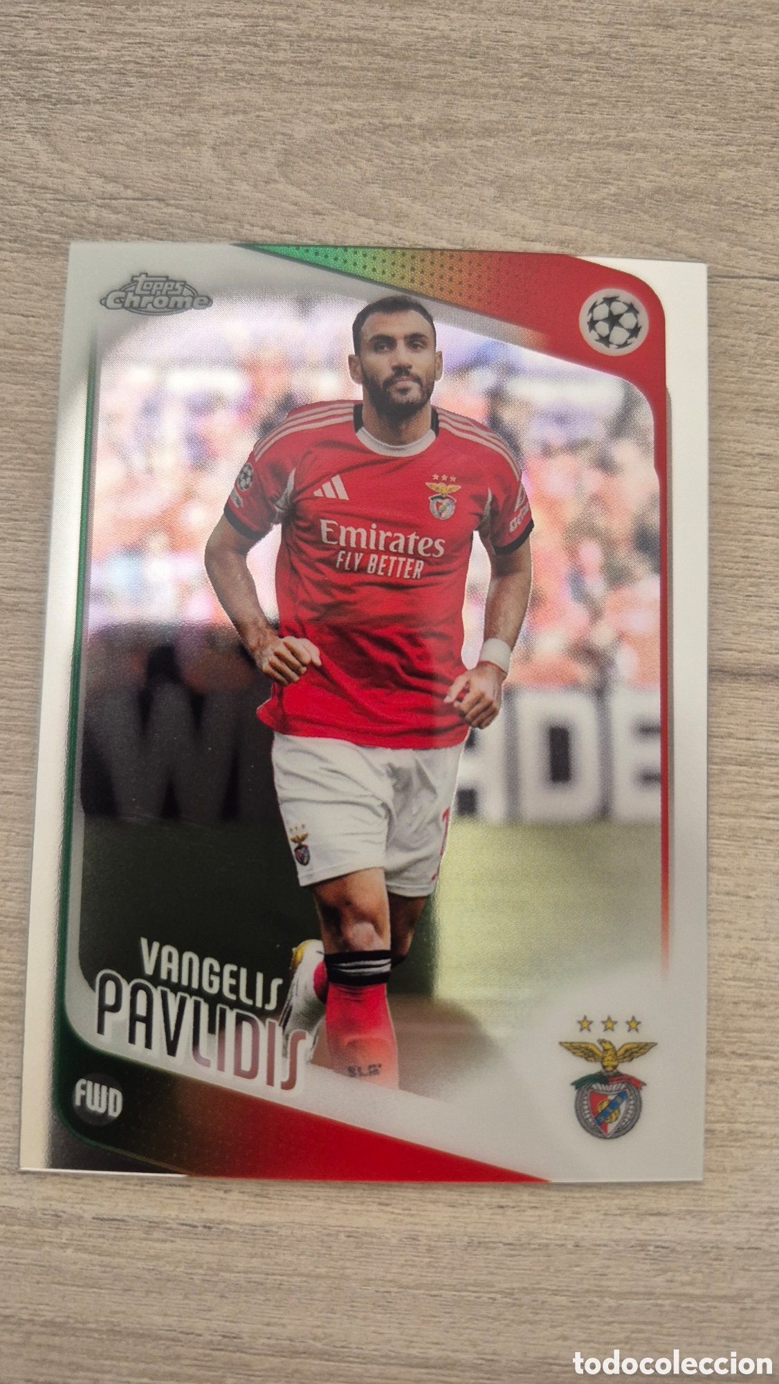 Cartes &agrave; collectionner de Football: N&deg;34 Vangelis Pavlidis Topps Chrome 2025/26