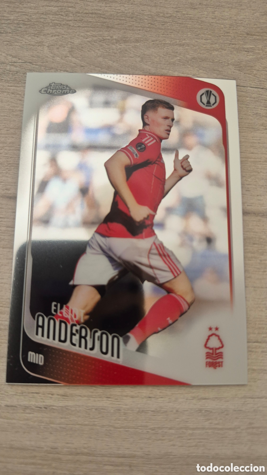 Football Stickers: N&deg;96 Elliot Anderson Topps Chrome 2025/26