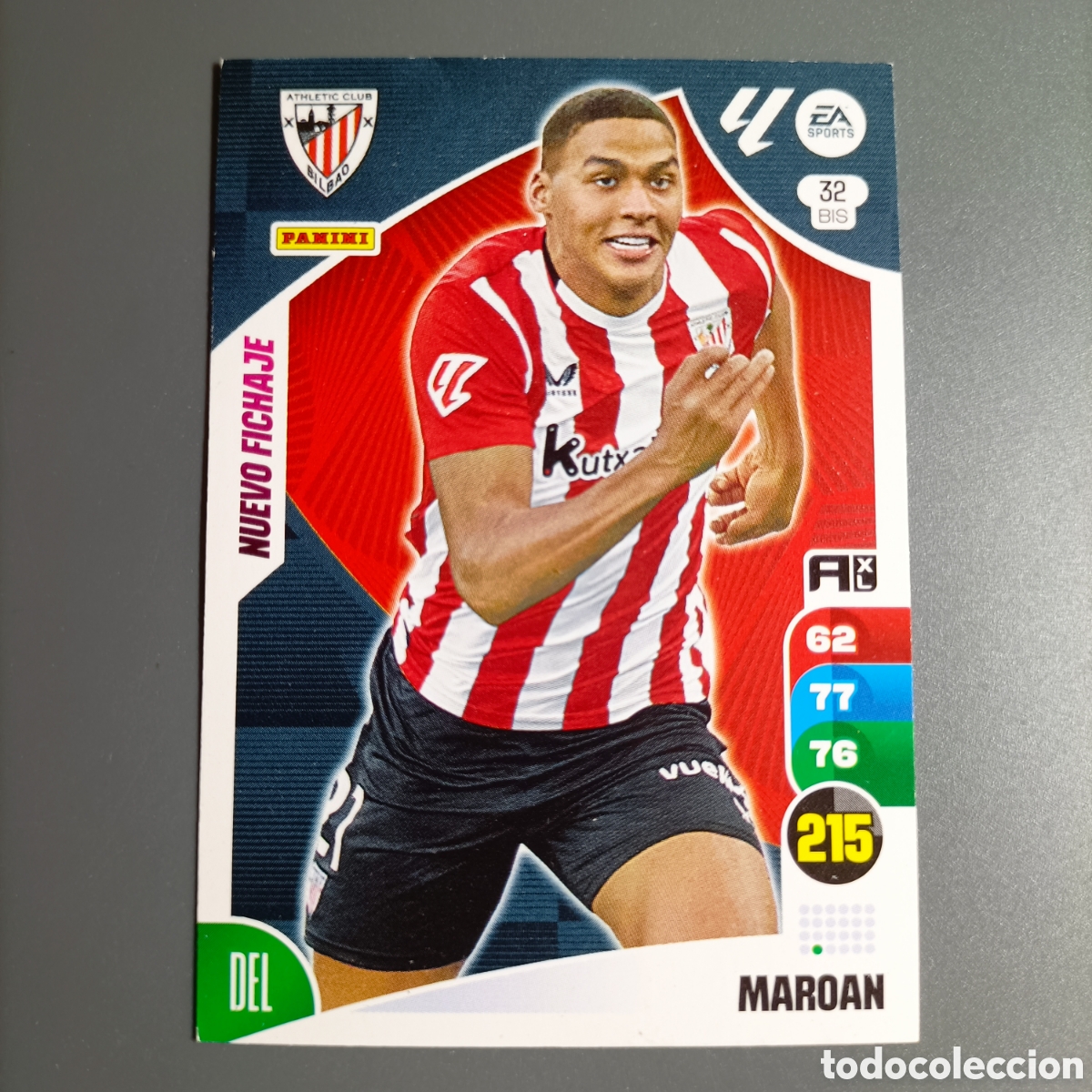 Cromos de f&uacute;tbol: ADRENALYN. LIGA 2024-2025 (ATHLETIC) №32 BIS. MAROAN / NUEVO FICHAJE