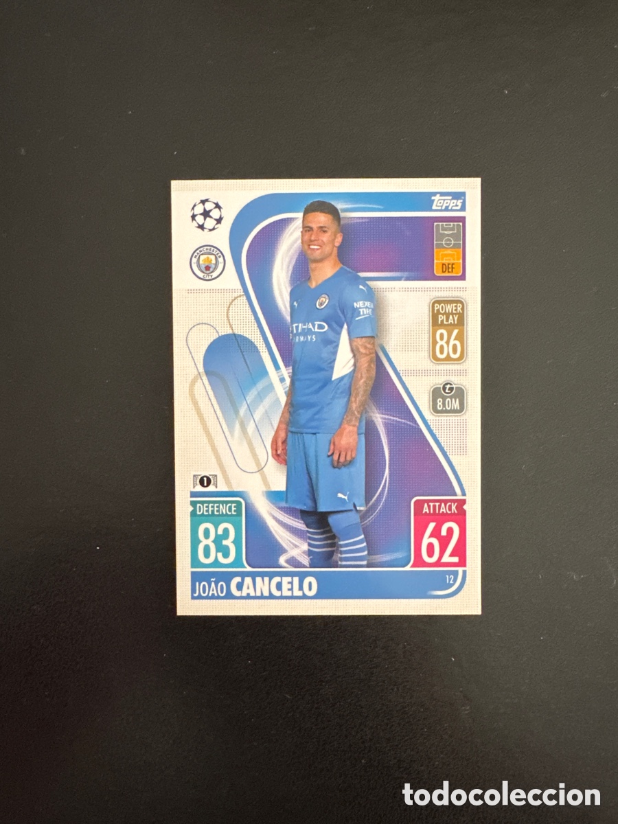 Cromos de f&uacute;tbol: CANCELO MACHESTER CITY NUMERO 12 MATCH ATTAX 2021 2022