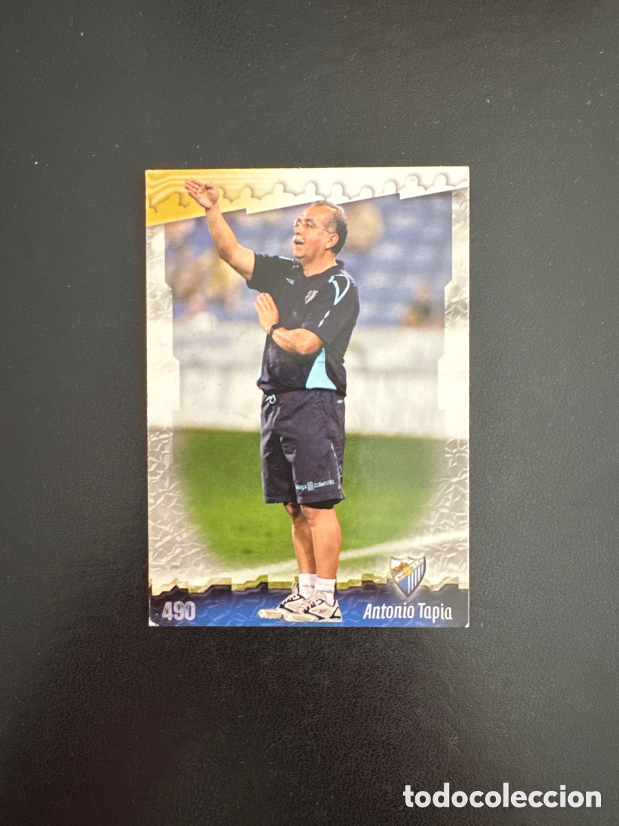 Cromos de f&uacute;tbol: ANTONIO TAPIA MALAGA NUMERO 490 MUNDICROMO 2008 LAS FICHAS DE LA LIGA 2009