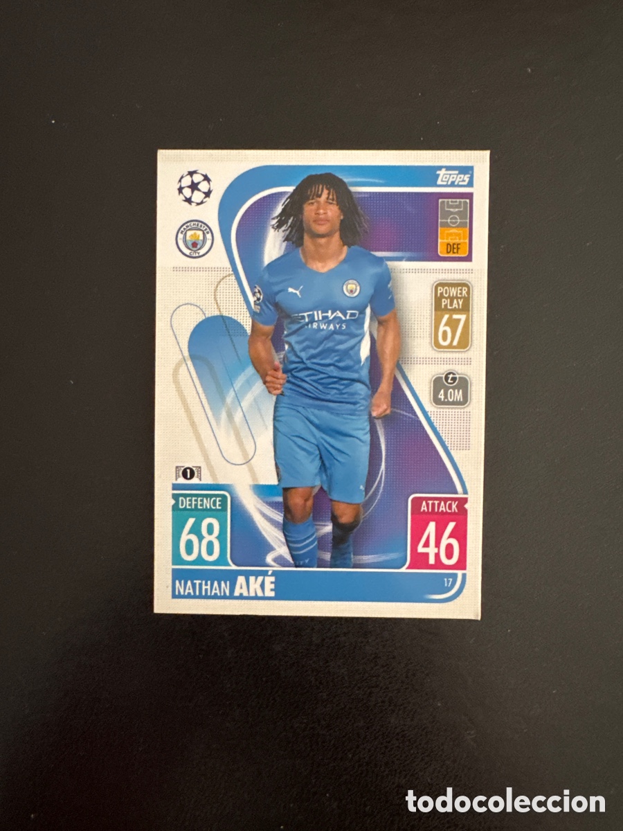 Figurine di Calcio: AKE MANCHESTER CITY N&Uacute;MERO 17 MATCH ATTAX 2021 2022