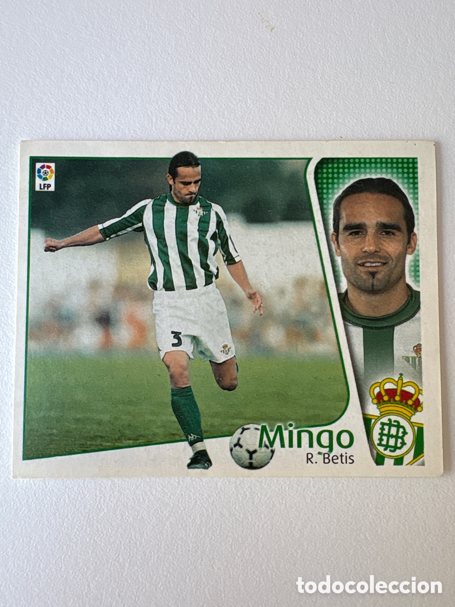 Cromos de f&uacute;tbol: Carta Mingo Betis Liga Este 2004-05
