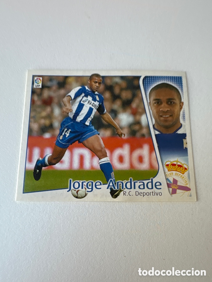 Cromos de f&uacute;tbol: Carta Jorge Andrade Deportivo de La Coru&ntilde;a Liga Este 2004-05