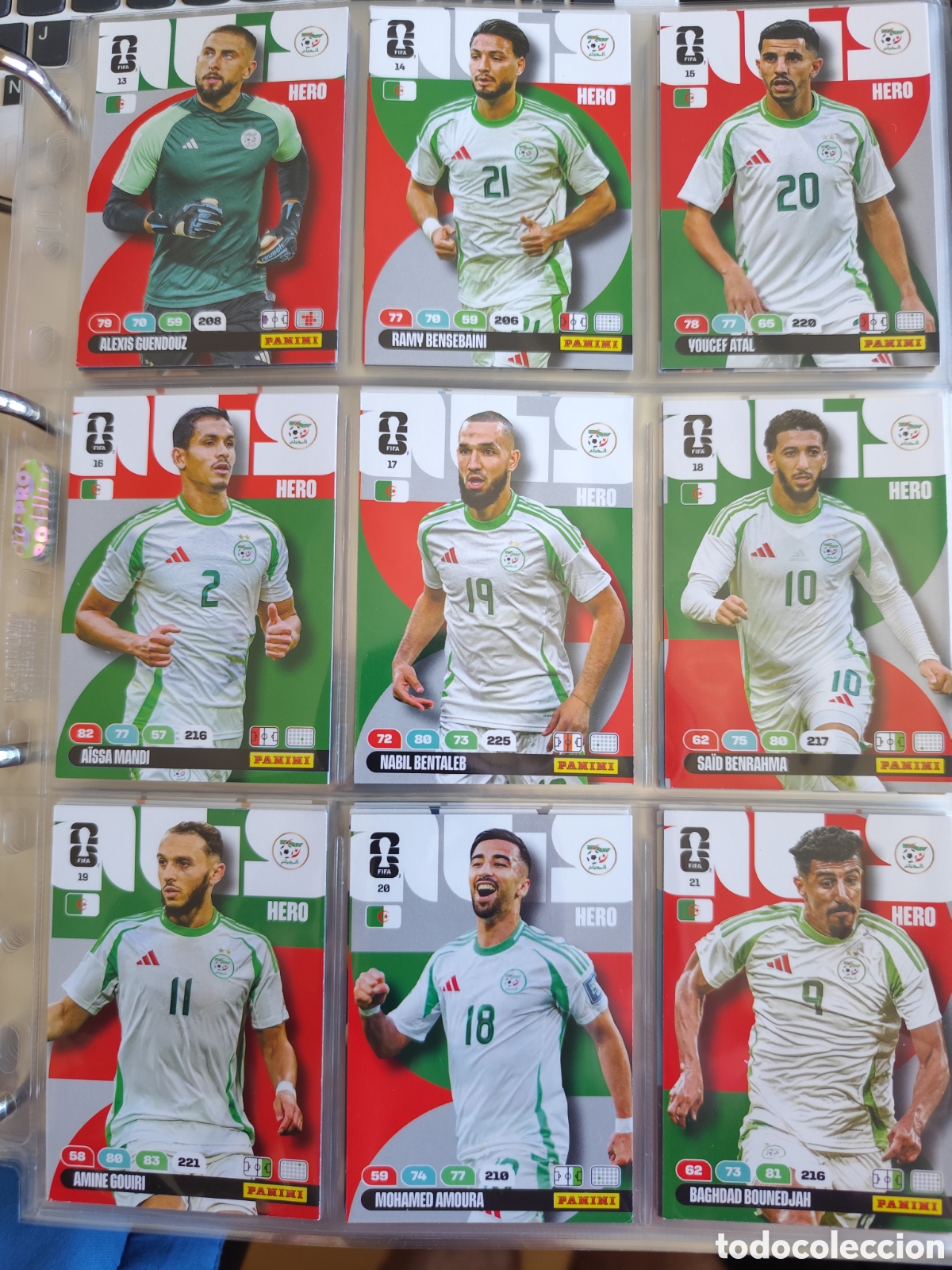 Cromos de f&uacute;tbol: Selecci&oacute;n de Argelia Adrenalyn Fifa World Cup