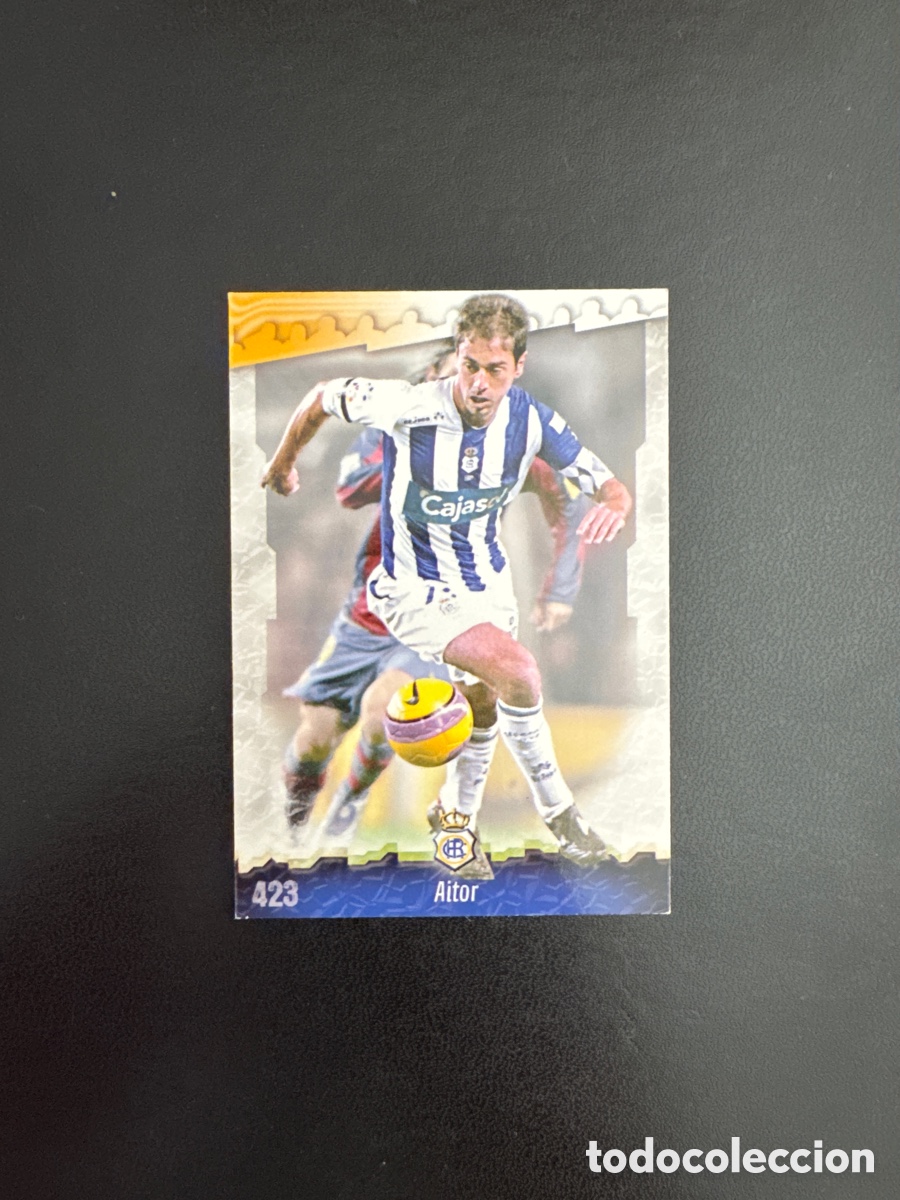 Football Stickers: AITOR RECREATIVO DE HUELVA NUMERO 423 MUNDICROMO 2008 LAS FICHAS DE LA LIGA 2009