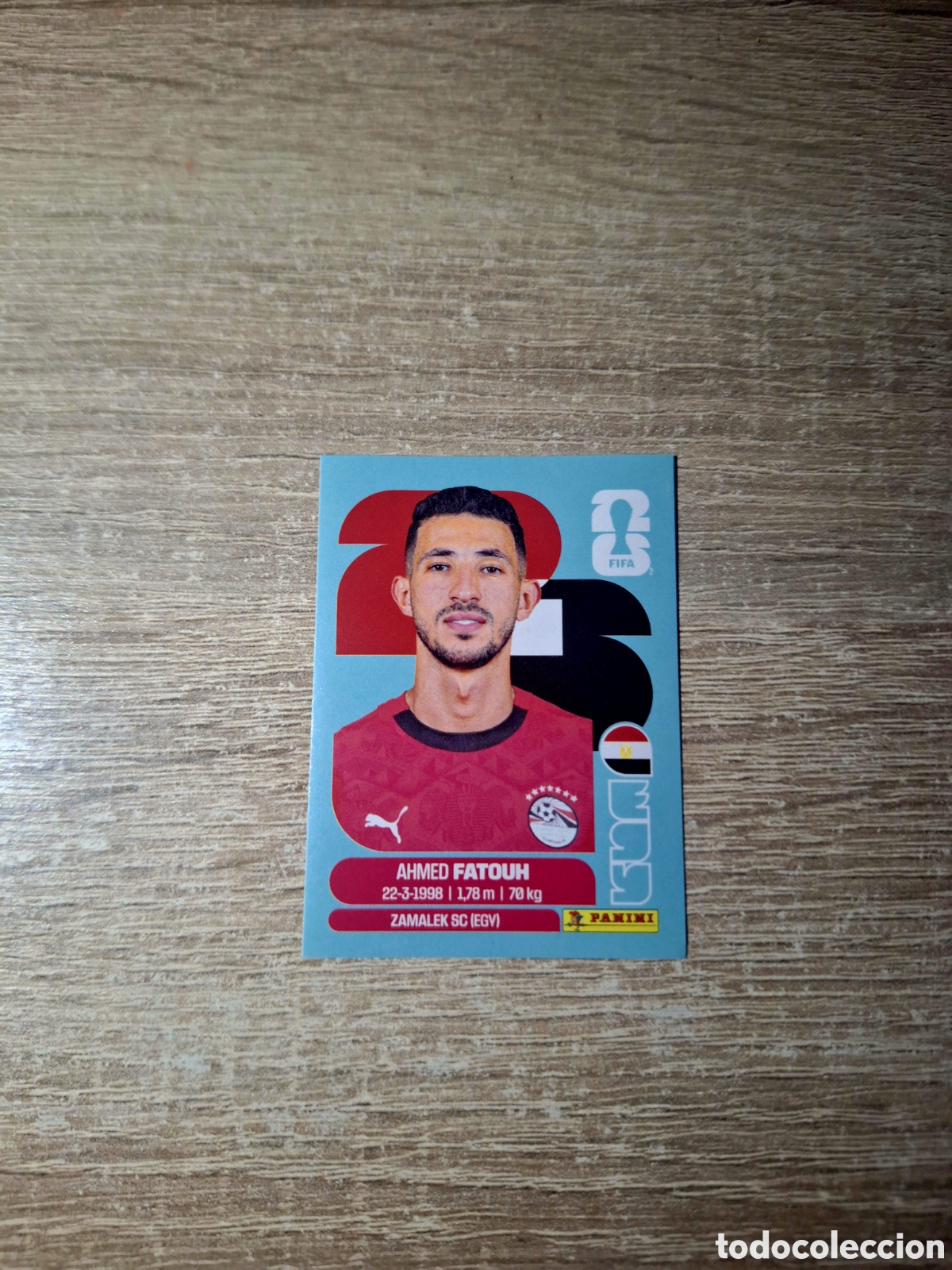 Cromos de f&uacute;tbol: EGY 9 AHMED FATOUH (MUNDIAL 2026)