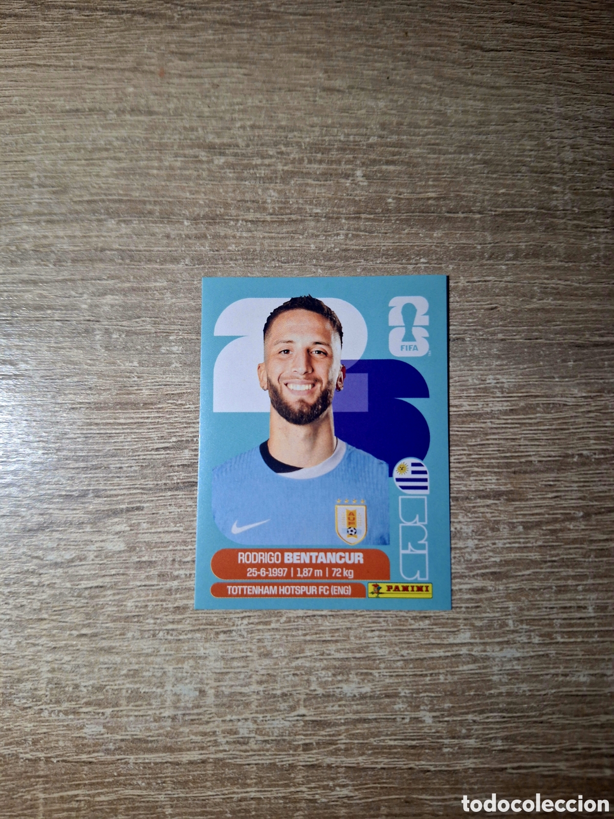 Cromos de f&uacute;tbol: URU 12 RODRIGO BENTANCUR (MUNDIAL 2026)
