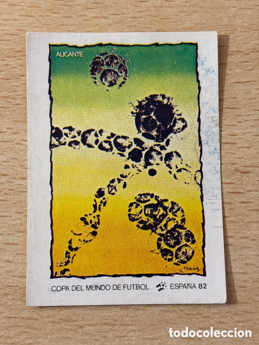 Cromos de f&uacute;tbol: # 18 Sede Alicante Mundial Espa&ntilde;a 82 Panini sin pegar