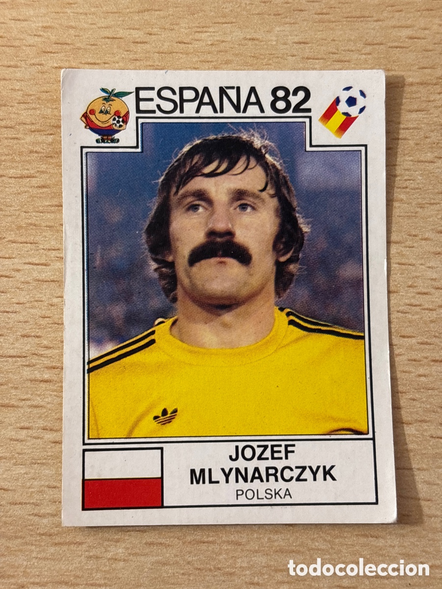 Figurine di Calcio: # 56 Jozef Mlynarczyk Polonia Mundial Espa&ntilde;a 82 Panini sin pegar