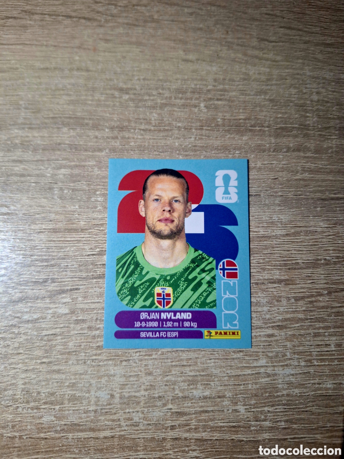 Cromos de f&uacute;tbol: NOR 2 &Oslash;RJAN NYLAND (MUNDIAL 2026)