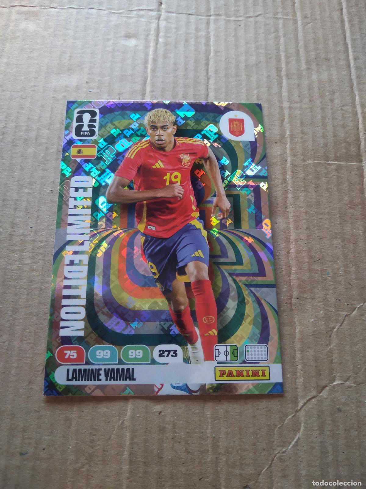 Cromos de f&uacute;tbol: LAMINE YAMAL ROOKIE HOLOGRAMA EDICION LIMITADA CROMO FUTBOL PANINI ADRENALYN MUNDIAL 2026 WORLD CUP