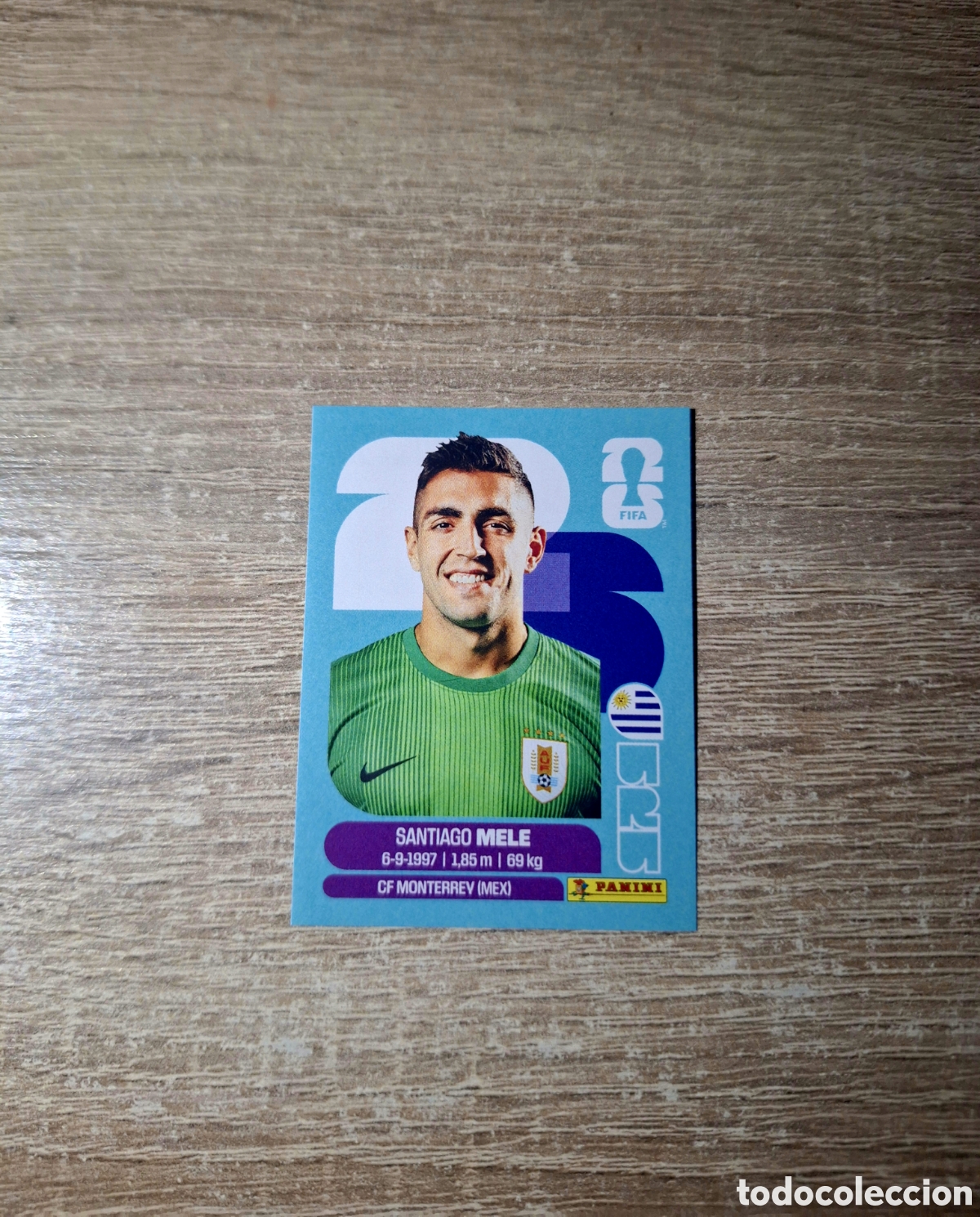 Cromos de f&uacute;tbol: URU 3 SANTIAGO MELE (MUNDIAL 2026)