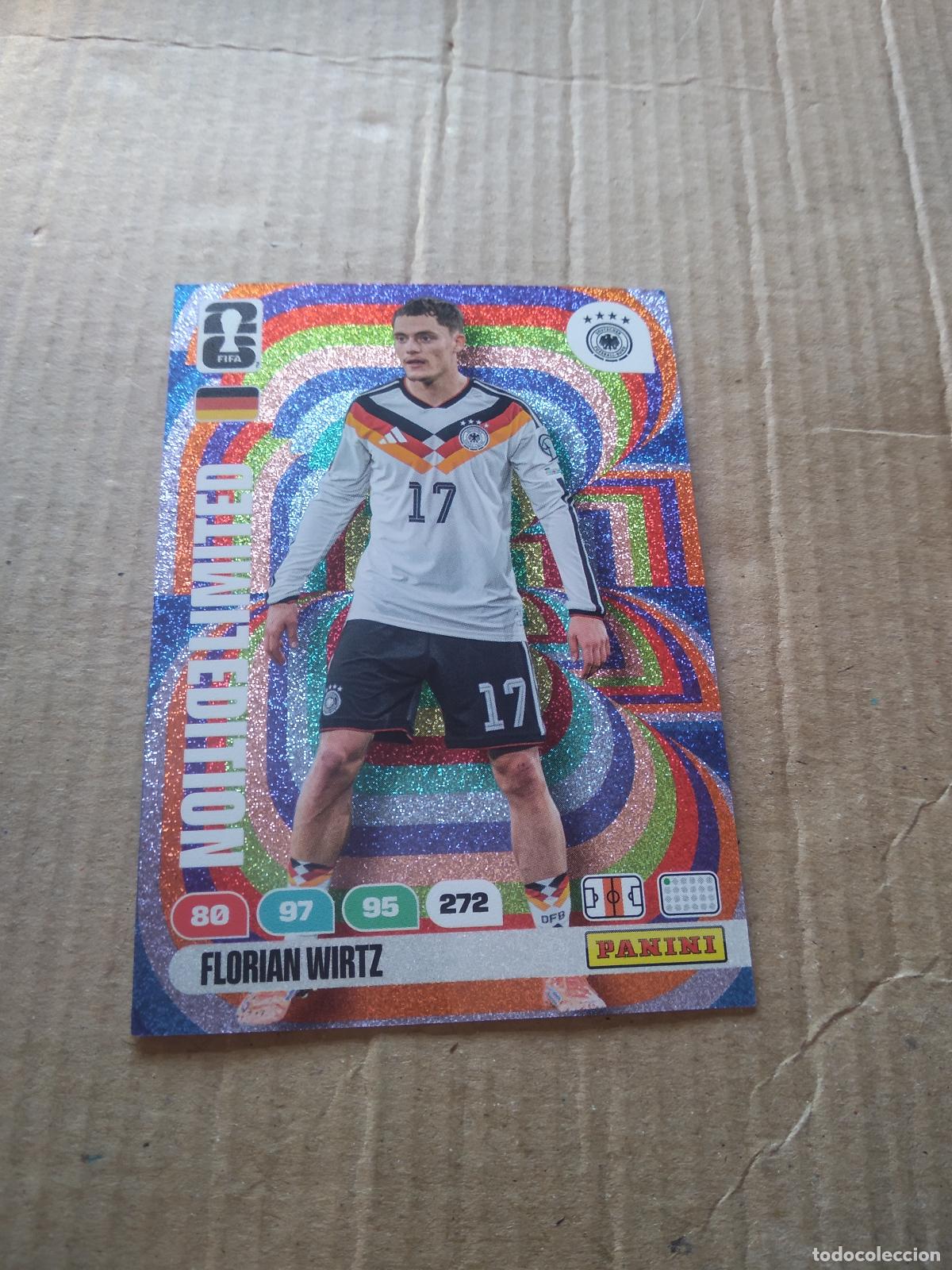 Cromos de f&uacute;tbol: WIRTZ ROOKIE ALEMANIA EDICION LIMITADA CROMO FUTBOL PANINI ADRENALYN MUNDIAL 2026 WORLD CUP