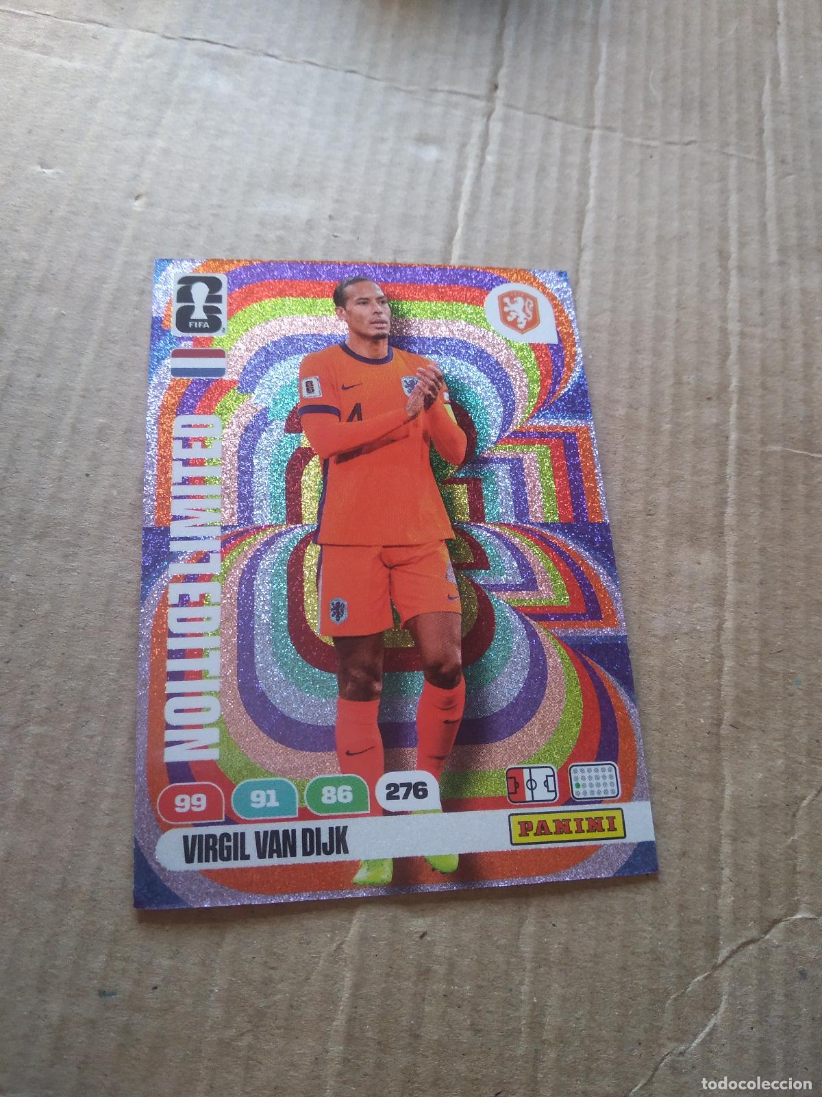 Cromos de f&uacute;tbol: VAN DIJK HOLANDA EDICION LIMITADA CROMO FUTBOL PANINI ADRENALYN MUNDIAL 2026 WORLD CUP