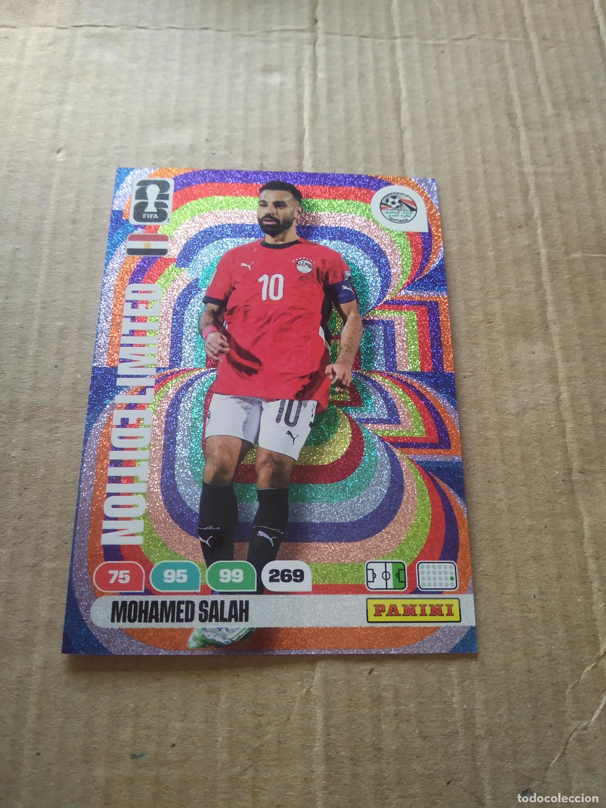 Cromos de f&uacute;tbol: SALAH EGIPTO EDICION LIMITADA CROMO FUTBOL PANINI ADRENALYN MUNDIAL 2026 WORLD CUP