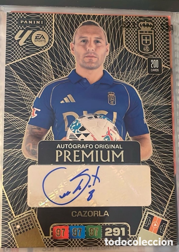Cromos de f&uacute;tbol: Cazorla aut&oacute;grafo original adrenalyn XL 2025-2026