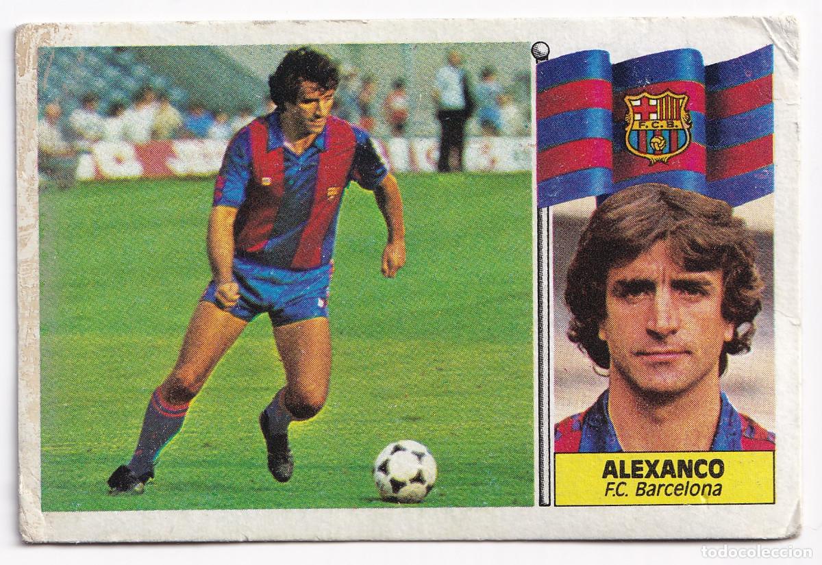 Cromos de f&uacute;tbol: Cromo f&uacute;tbol Alexanco Barcelona liga 1986 1987 Ediciones Este