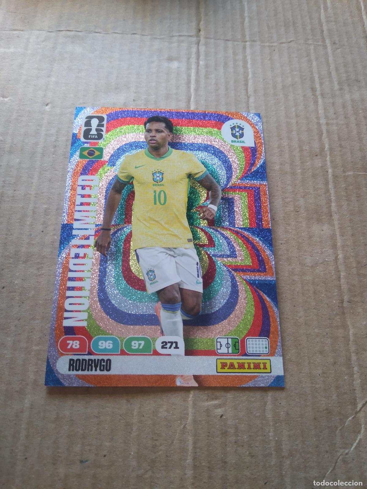 Cromos de f&uacute;tbol: RODRYGO BRASIL EDICION LIMITADA CROMO FUTBOL PANINI ADRENALYN MUNDIAL 2026 WORLD CUP
