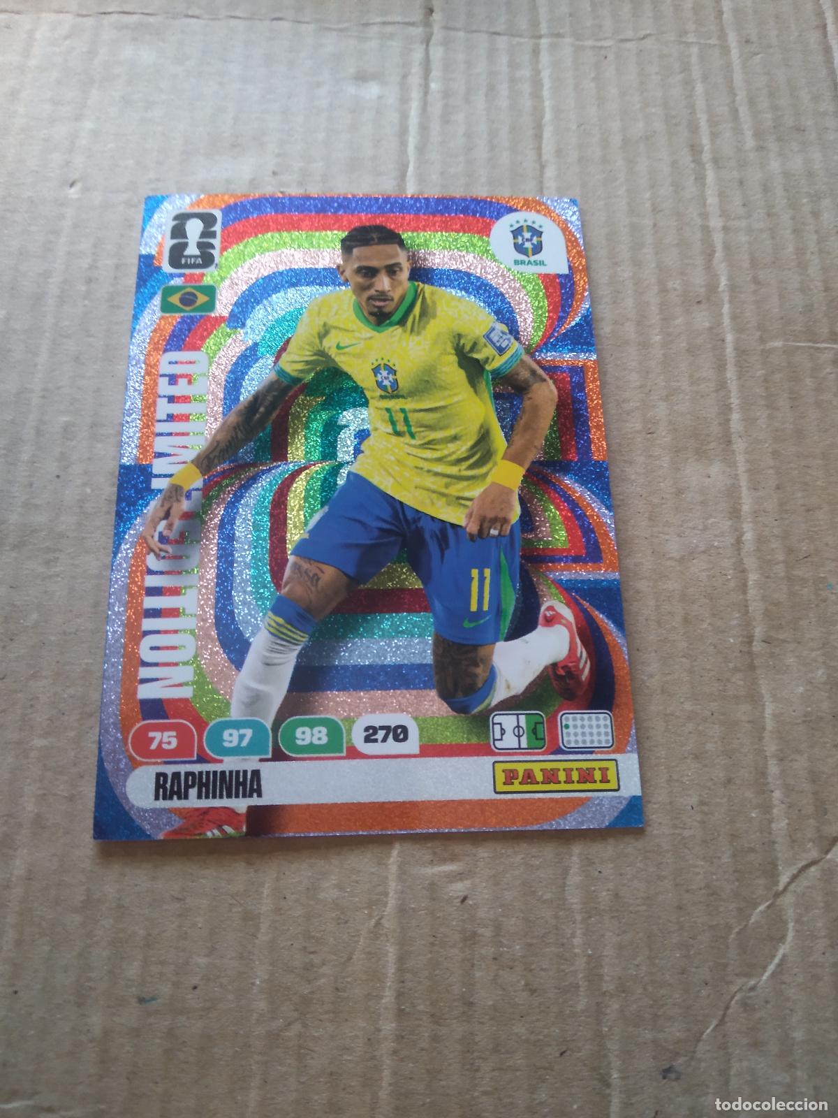 Cromos de f&uacute;tbol: RAPHINHA BRASIL EDICION LIMITADA CROMO FUTBOL PANINI ADRENALYN MUNDIAL 2026 WORLD CUP