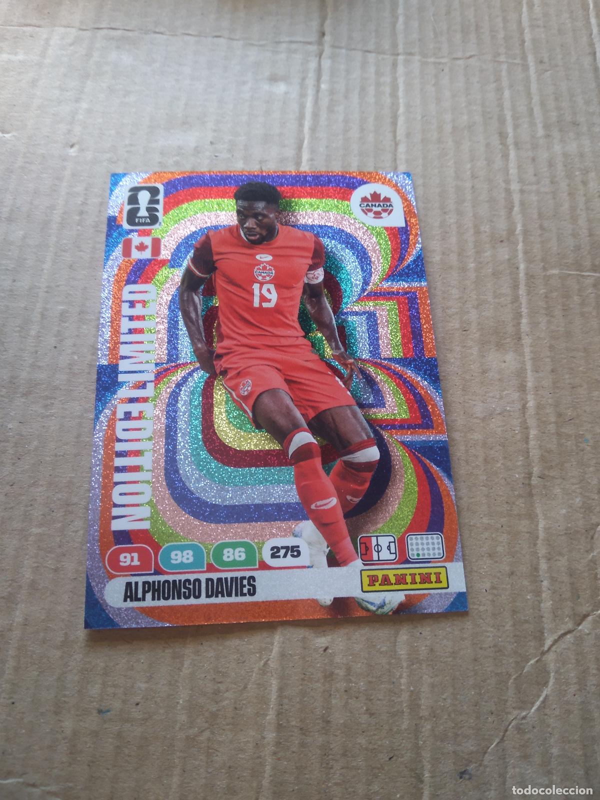 Cromos de f&uacute;tbol: ALPHONSO DAVIES CANADA EDICION LIMITADA CROMO FUTBOL PANINI ADRENALYN MUNDIAL 2026 WORLD CUP