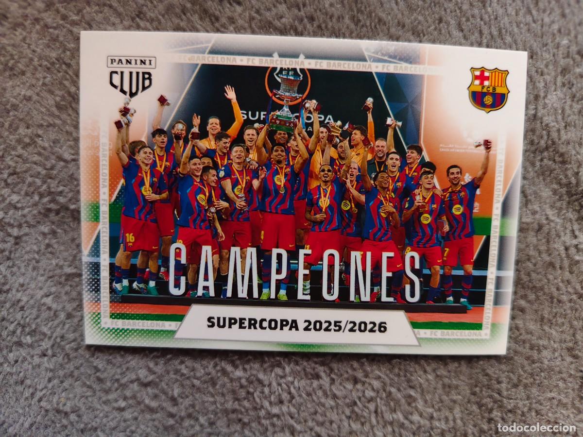 Cromos de f&uacute;tbol: 5 PANINI CLUB BARCELONA 25 26 SUPERCOPA 2025/2026 ADN 2025 2026