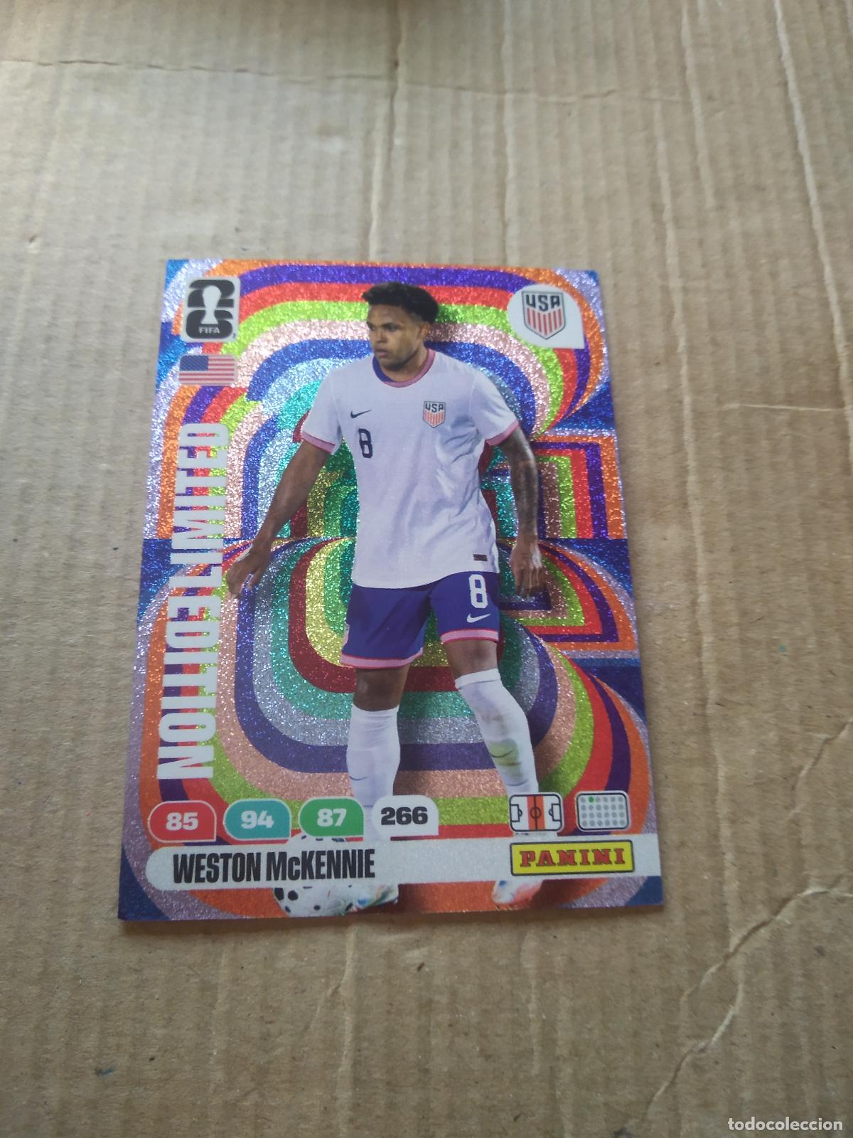 Fu&szlig;ball-Sticker: MCKENNIE ESTADOS UNIDOS USA EDICION LIMITADA CROMO FUTBOL PANINI ADRENALYN MUNDIAL 2026 WORLD CUP