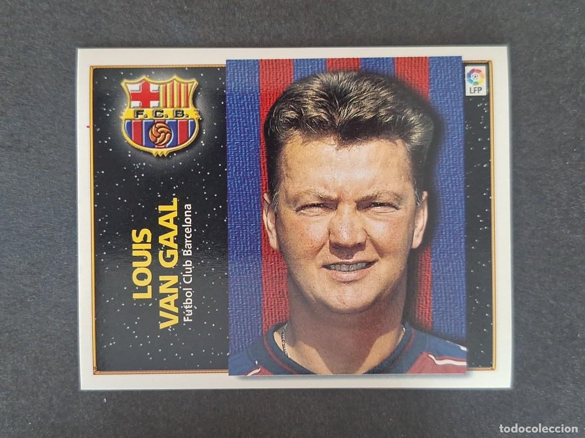 Fu&szlig;ball-Sticker: LOUIS VAN GAAL ENTRENADOR F. C. BARCELONA LIGA ESTE 1998 1999 98 99 NUNCA PEGADO SIN PEGAR